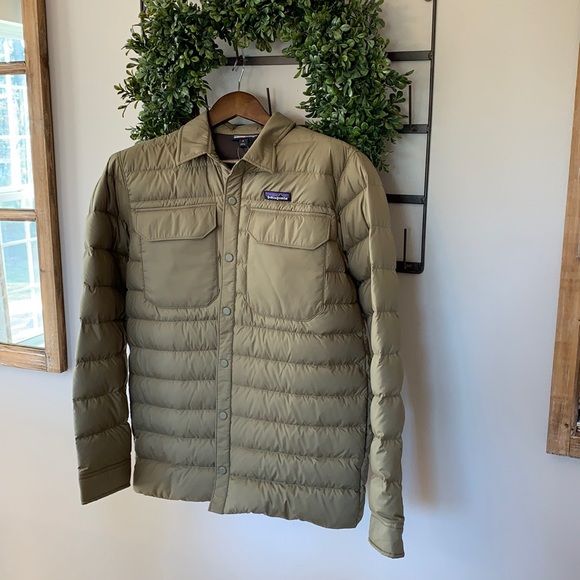 Patagonia Jackets & Coats Patagonia Mens Silent Down Shirt Jacket